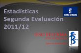 Estadísticas segunda evaluación 2011 12