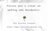 Crear un weblog a Wordpress
