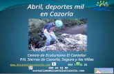 Deportes de aventura para escolares en El Cantalar Sierra de Cazorla