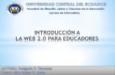 Introdución a la web 2.0 para docentes