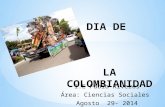Dia de la colombianidad