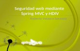 Seguridad web mediante Spring MVC y HDIV
