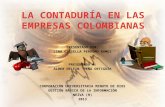 La contaduría en las empresas colombianas