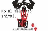 No al maltrato animal