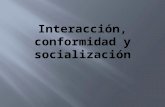 Interacción, conformidad y socialización