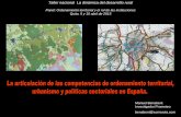 La articulación de las competencias de ordenamiento territorial, urbanismo y políticas sectoriales en España.
