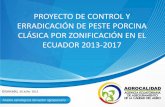 Proyecto de control y erradicación de peste porcina clásica por zonificación en el Ecuador