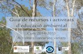 Guia de recursos d'educació ambiental 14-15 - Variats Mallorca
