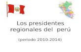 Presidentes regionales del  Perú