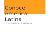 Los nombres de América Latina