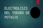 Electrolisis del yoduro de potasio