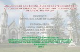 DIMENSIONES DE SOSTENIBILIDAD EN EL PLAN DE DESARROLLO DEL MUNICIPIO DE SANTA ROSA DE CABAL, RISARALDA