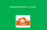 Agregar páginas a un blog
