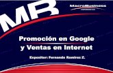 Promoción en google y ventas en internet