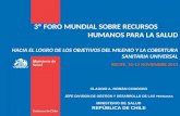Compromisos de Chile en RRHH para Salud