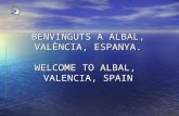 Benvinguts a albal, valència, espanya