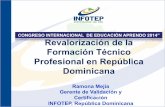 Revalorización de la Formación Técnico Profesional en República Dominicana - Ramona Mejia