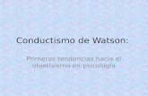 Conductismo de watson[1] diplomado