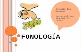 Fonología y rasgos fonológicos