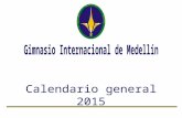 Calendario 2015 - Gimnasio Internacional de Medellín