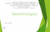 Presentación de deontología