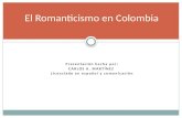 El romanticismo en colombia