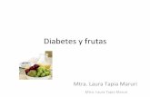 Diabetes y frutas