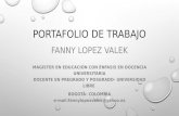 Portafolio de trabajo Fanny Lopez Valek
