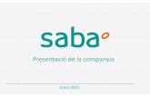 Presentació Saba Infraestructures (CAT)