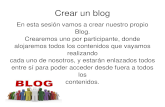 Presentacion crear unblog