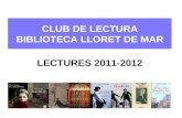 Club de lectura2011 2012