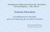 Presentación turismo educativo Ite 2014