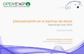 Practices: Deduplicación en el backup de datos- OpenExpo Day 2015