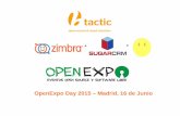 Zimbra+Sugar CRM, la combinación perfecta- OpenExpo Day 2015