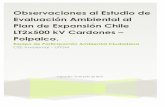 Observaciones EIA Plan de Expansión Chile LT2x500 kv Cardones - Polpaico