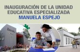 EC 430 Tema: Unidad Educativa Manuela Espejo