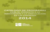 Catalogo programas 2014
