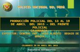 Acciones de la pnp del 13 al  19 abril del 2015 en cajamarca
