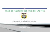 Plan De GPlan de gestión de uso de TICs Instituto Bolivariano, San Andrés Isla.