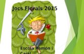 CONCURS LITERARI DE JOCS FLORALS 2015