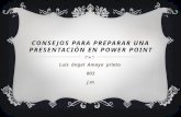 Consejos para preparar una presentación en power point