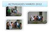 Actividades marzo 2012