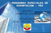 Programas Especiales de Exportación - PEX