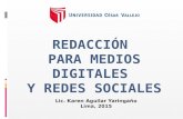 Redacción para medios digitales y redes sociales