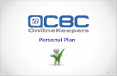 CBC Onlinekeepers Personal Plan