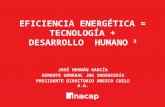 PPT José Gernán García - "Eficiencia Energética = Tecnología + Desarrollo Humano"