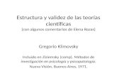 Estructura y validez de las teorías científicas. Klimovsky comentado.