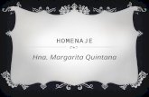 Homenaje Hermana Margarita Quintana