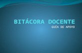 PRESENTACIÓN DE BITÁCORA DOCENTE