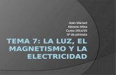 Tema 7 : la luz, el magnetismo y la electricidad